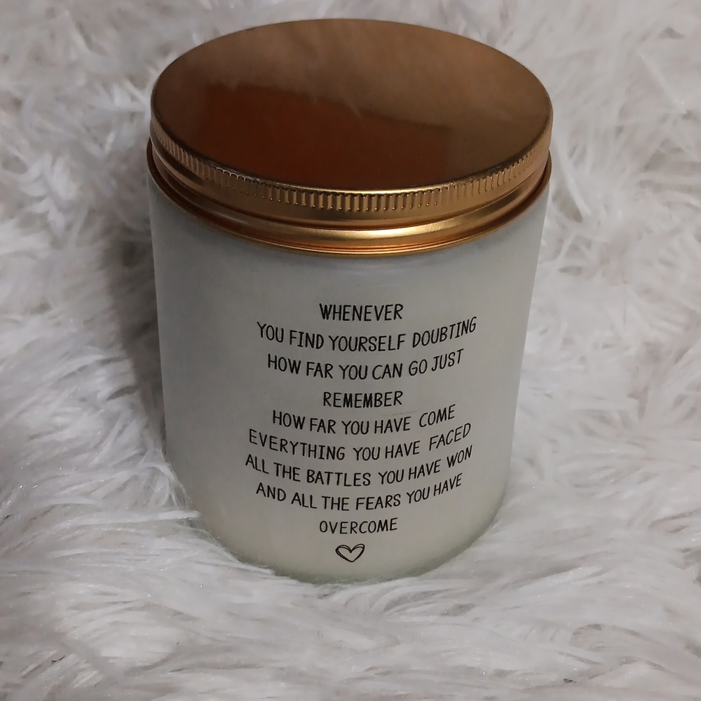 Candle With Saying
